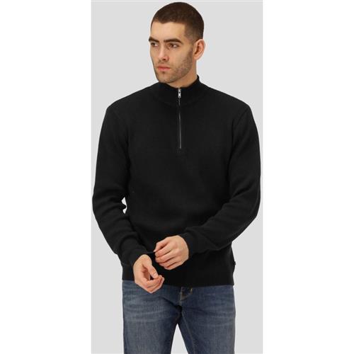 Se Clean Cut Copenhagen Mario Half Zip Mand Black Cardigans Str XXL - Bomuld hos Magasin ved Magasin