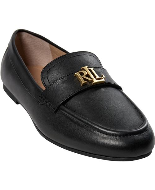 Se Lauren Ralph Lauren Burnished Calfaveri Iii-fl-lfr Kvinde Sort Loafers Str 41 - hos Magasin ved Magasin