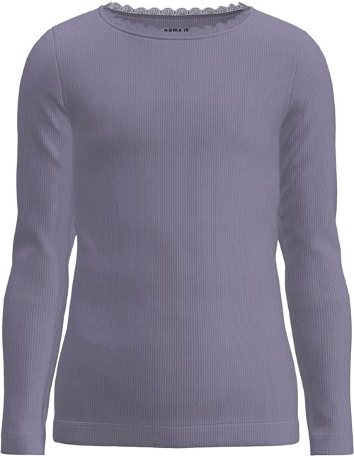 Name It Nmfkab LS TOP Noos Str 86 - Heirloom Lilac/melange Bluser hos Magasin