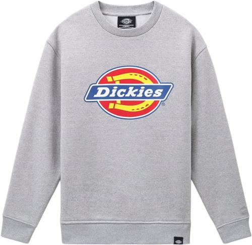 Dickies Icon Logo Sweatshirt Grey Melange Mand Gym Sweatshirts Str L - hos Magasin