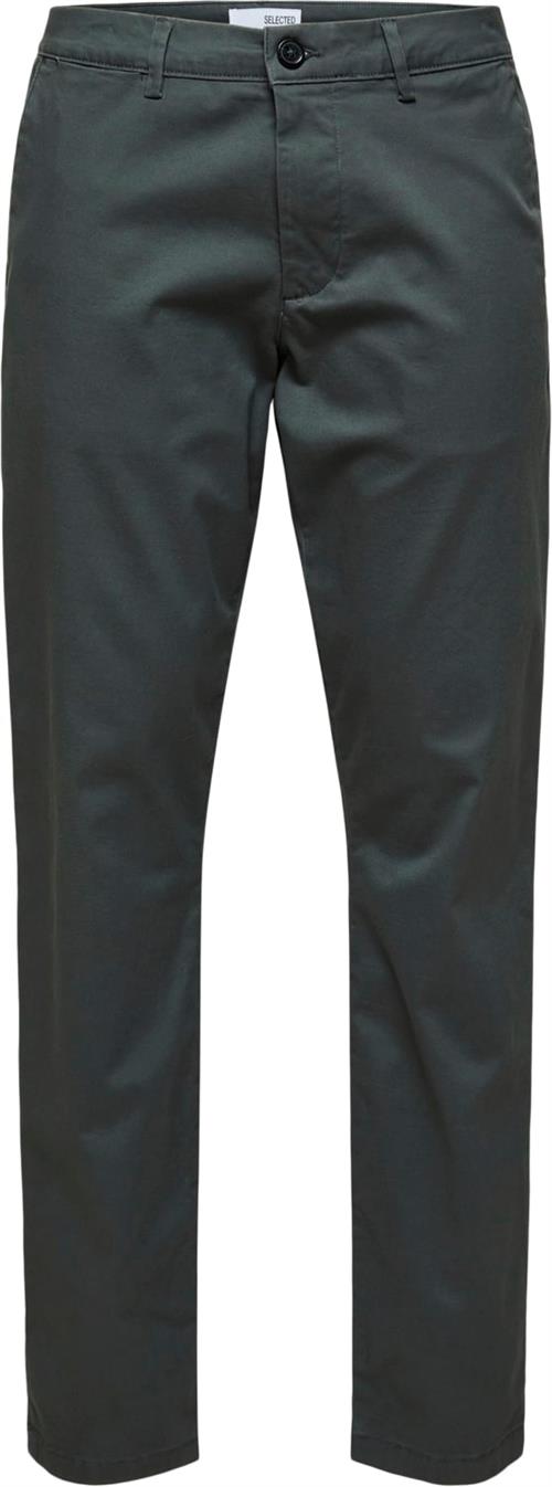 Selected Homme Slhslimnew Miles 175 Flex Chino W Mand Dark Shadow Chinos Str "30/""32" - hos Magasin