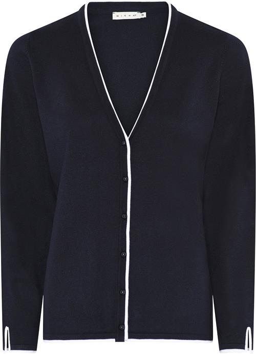 Micha BB Cardigan_ Bbviscoseknitw.Ed Kvinde Navy Cardigans Str S - hos Magasin