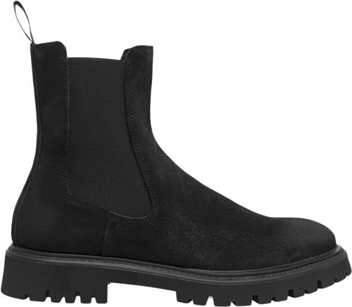 Les Deux Tatum Suede Chelsea Boot Mand Black Chelsea Boots Str 43 - hos Magasin