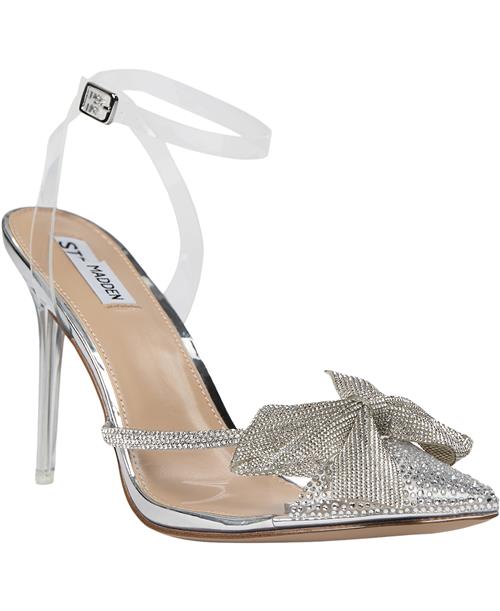 Steve Madden Virtuous Sandal Kvinde Clear Højhælede Sandaler Str 42 - hos Magasin