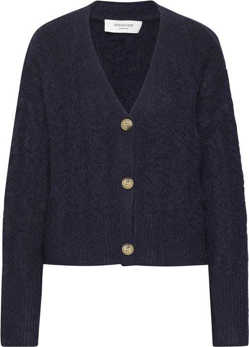 Se Rosemunde Cable Knit Cardigan Kvinde Blå Cardigans Str S/M - hos Magasin ved Magasin