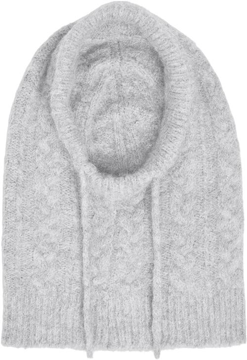 Se Object Objmilu Cable Knit Balaclava 135 ONE SIZE - Huer hos Magasin ved Magasin