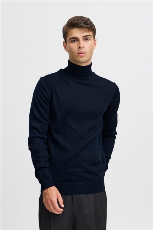 Casual Friday Cfkonrad Merino Roll Neck Knit Mand Navy Turtlenecks Str XL Merino - hos Magasin