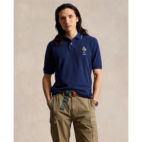 Se Polo Ralph Lauren Classic Fit Polo Bear Mesh Polo Shirt Mand F24 Newport Navy Vrsy Bear Kortærmede Poloer Str S - Bomuld hos Magasin ved Magasin