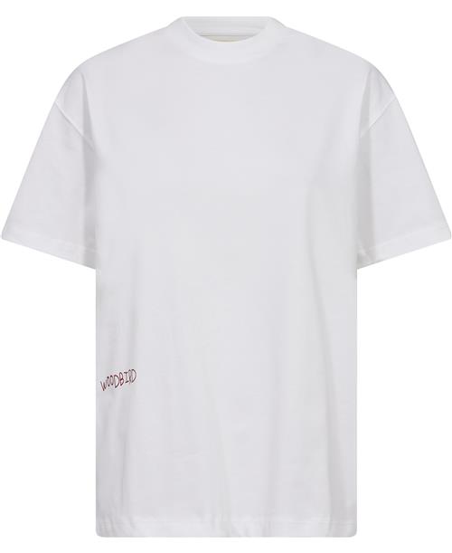 Se Woodbird Wbbalo Vase Tee Mand White-red Kortærmede T-shirts Casual Fit Str M - Bomuld hos Magasin ved Magasin