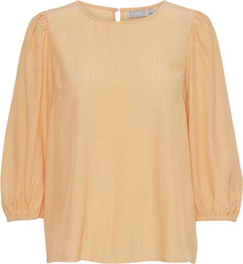 Fransa Frzola BL 3 Kvinde Apricot Wash Kortærmede Bluser Str XL - hos Magasin