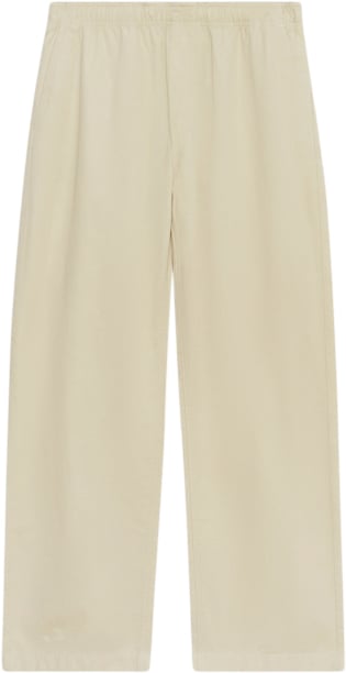 Se Wood Wood Lee Washed Twill Trousers Mand Oyster Casual Bukser Str M - hos Magasin ved Magasin