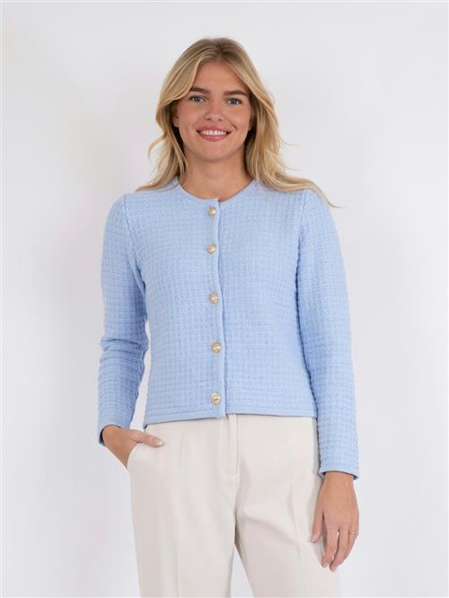 Neo Noir Limone Knit Jacket Kvinde Light Blue Overgangsjakker Str 40 - hos Magasin