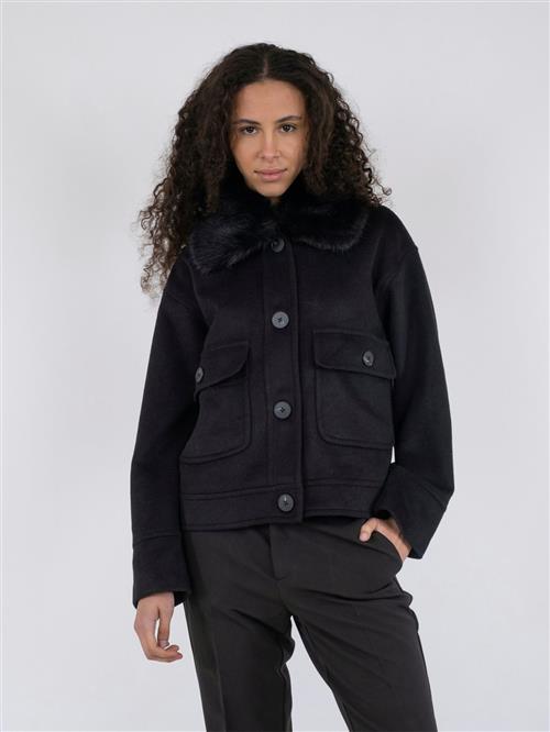 Neo Noir Pitti Wool Jacket Kvinde Black Overgangsjakker Str 34 - Uld hos Magasin