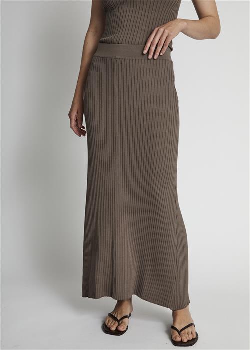 Bruun & Stengade BS Desiree Skirt Kvinde Mink Maxi Nederdele Str XS - hos Magasin