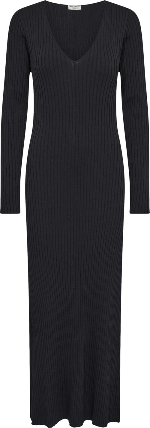 Bruun & Stengade BS Alexandra Regular Fit Dress Kvinde Black Maxi Kjoler Str XXL - hos Magasin