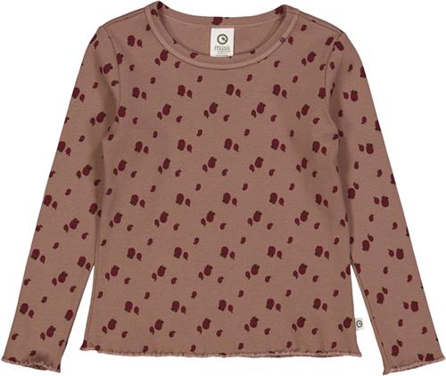 Se Müsli by Green Cotton Apple l/s T Str 122 - Daydream/ Cabernet/ Bark Bluser Bomuld hos Magasin ved Magasin