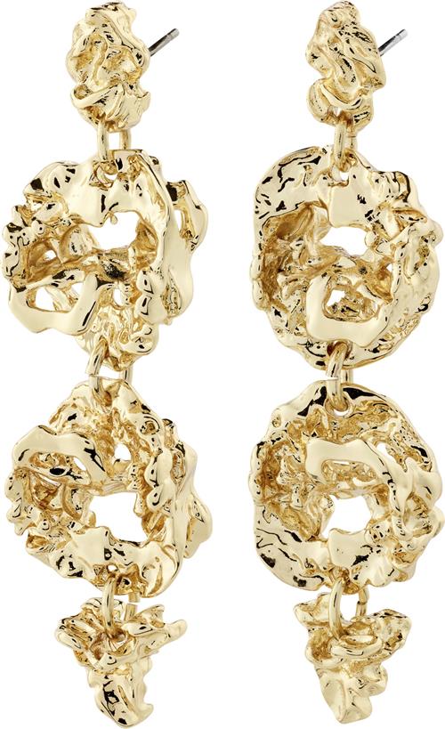 Pilgrim ACT Recycled Earrings Goldplated one size - Ørestikker hos Magasin