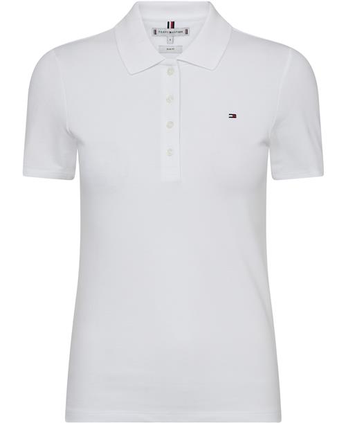 Tommy Hilfiger 1985 Slim Pique Polo SS Kvinde Ycf Kortærmede T-shirts Str M - hos Magasin