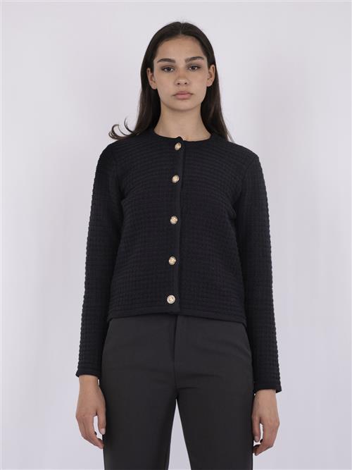 Neo Noir Limone Knit Jacket Kvinde Black Overgangsjakker Str 42 - hos Magasin