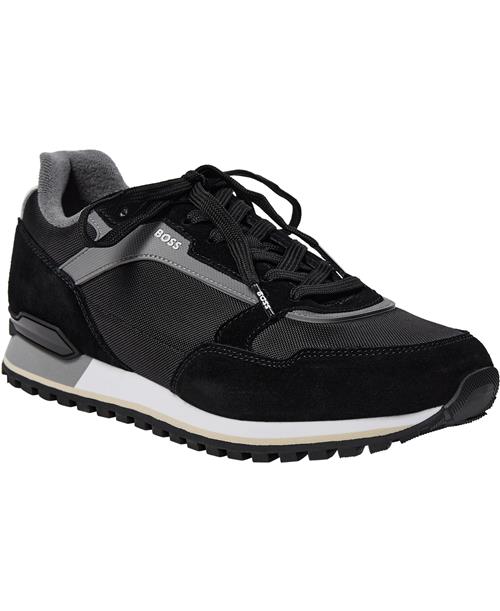 BOSS Parkourl_Runn_Sdnyt Mand Charcoal Sneakers Str 44 - hos Magasin