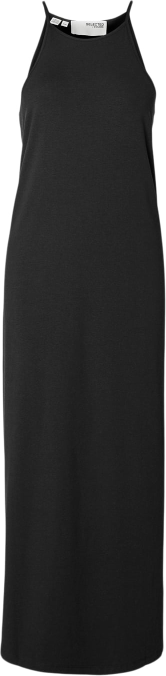 Selected Femme Slfanola SL Ankle Dress Kvinde Sort Maxi Kjoler Str XS - hos Magasin