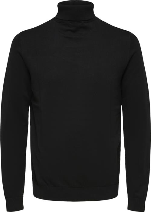 Selected Homme Slhberg Roll Neck B Noos Mand Sort Turtlenecks Str XL - hos Magasin