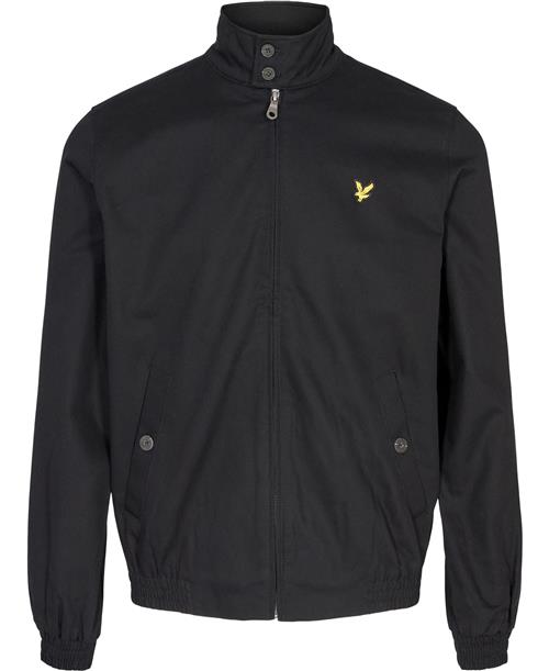 Lyle and Scott Harrington Jacket Mand Jet Black Overgangsjakker Str L - Bomuld hos Magasin