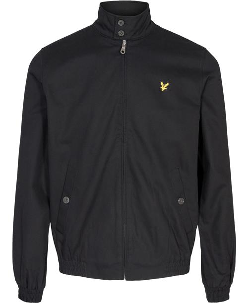 Lyle and Scott Harrington Jacket Mand Jet Black Overgangsjakker Str M - Bomuld hos Magasin