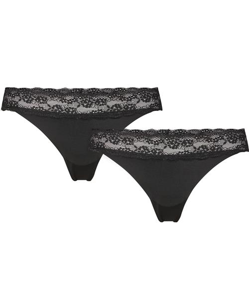 MAGASIN-DU-NORD-COLLECTION MAGASINDUNORDCOLLECTION Maise 4 Lace String 2pack Briefs Str XXL Polyester