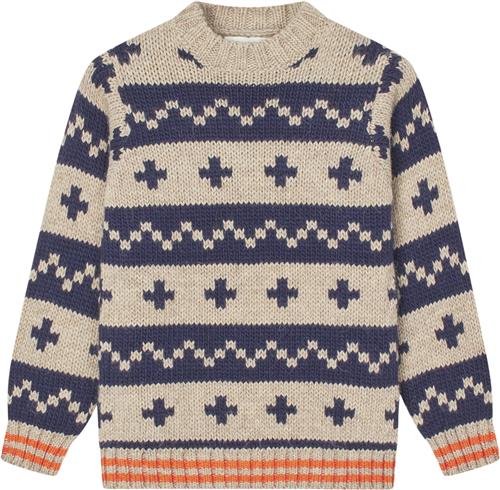 Mads Nørgaard - Copenhagen Crash Keldino Reykavik Sweater Str 10 år - Multi Strik hos Magasin