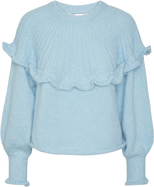 Pieces Pcrikka LS Oneck Knit BC Kvinde Angel Falls Sweaters Str L - hos Magasin