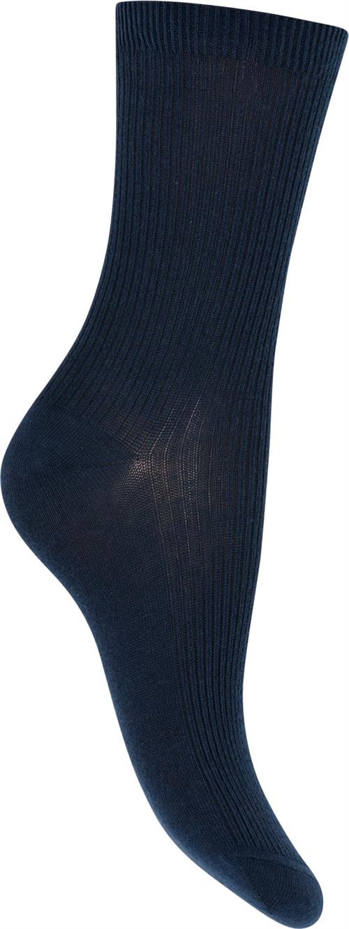 mpWoman Fine Cotton rib Socks Ankelstrømper Str 37/39 - Bomuld hos Magasin