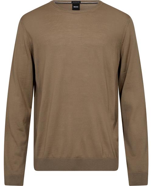 Se BOSS Lenop Mand Open Beige Sweaters Str S - hos Magasin ved Magasin