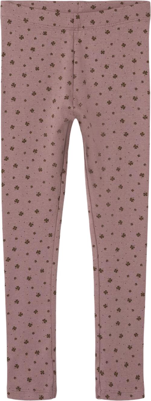 Name It Nmfnoella Slim Legging Str 104 - Twilight Mauve Leggings hos Magasin