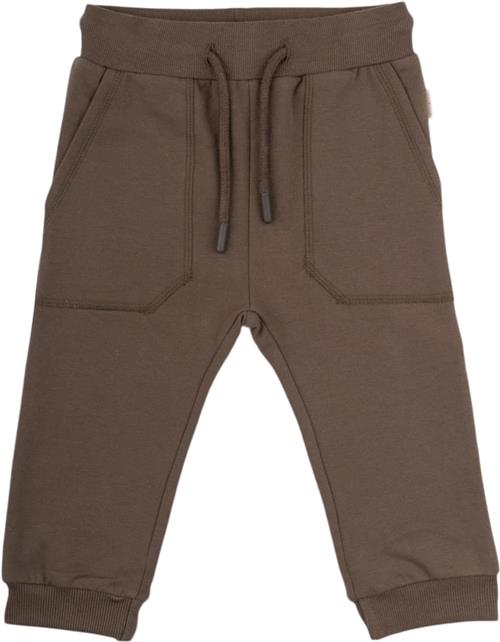 Se PETIT PIAO Sweat Pants Line Str 92 cm - Chocolate Brown S Bukser Bomuld hos Magasin ved Magasin