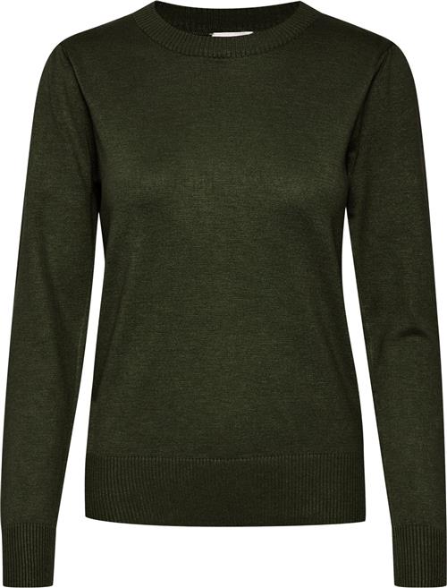 Se Saint Tropez Milasz Pullover Kvinde Army Green Melange Sweaters Regular Fit Str XL - hos Magasin ved Magasin