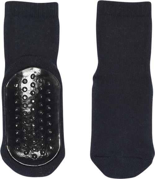 mpKids Cotton Socks With Antislip Str 19/21 - Navy Strømper hos Magasin