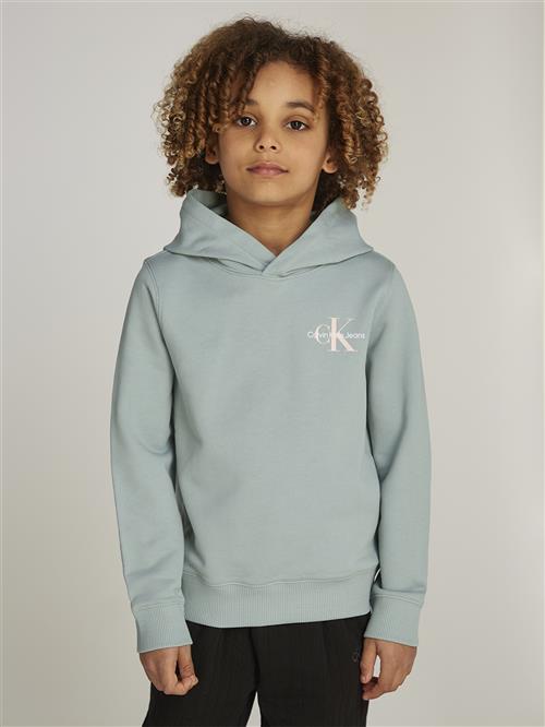 Calvin Klein Small Monogram Hoodie Str 12 - Jadeite Sweatshirts hos Magasin