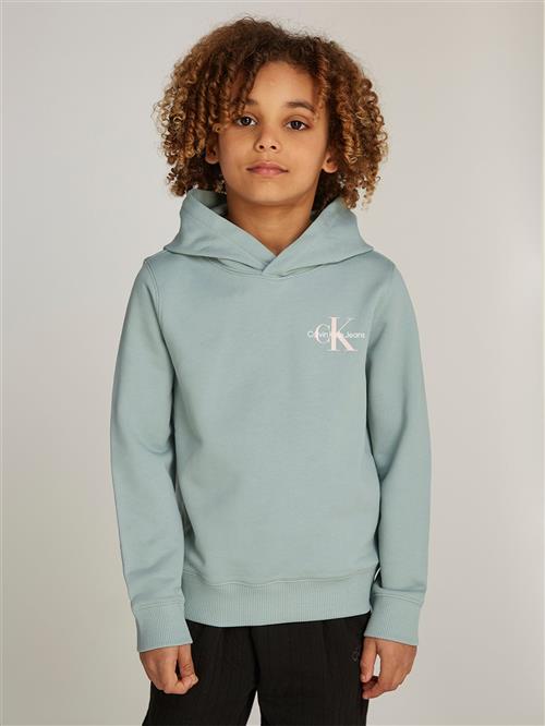 Calvin Klein Small Monogram Hoodie Str 16 - Jadeite Sweatshirts hos Magasin