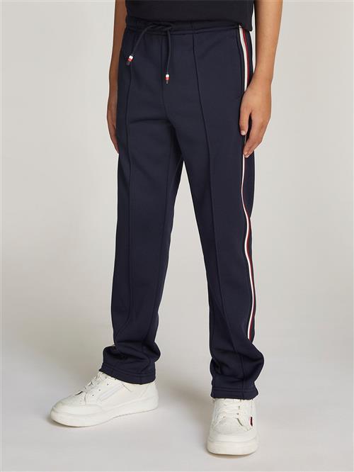 Tommy Hilfiger Global Stripe REG Track Pants Str 10 - Desert Sky Bukser hos Magasin