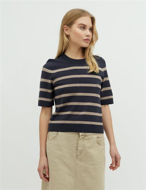 Se mbyM Carlam Kvinde Blue Island Fossil Stripe Sweaters Str XS - hos Magasin ved Magasin