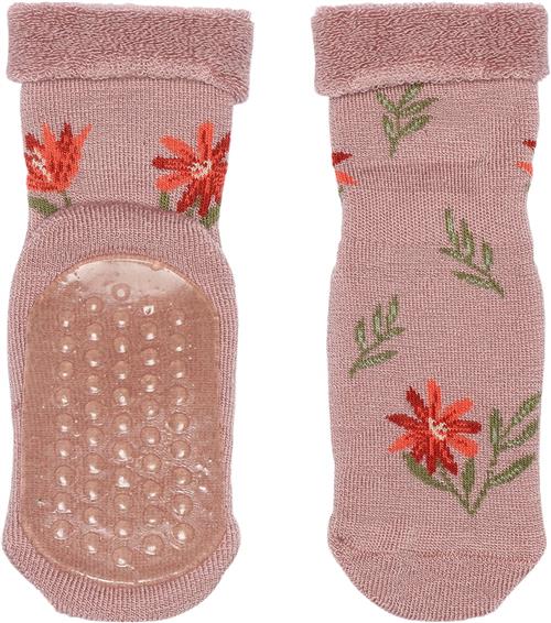 Se mpKids Jasmine Socks Anti-slip Str 25/28 - Wood Rose Strømper Uld hos Magasin ved Magasin