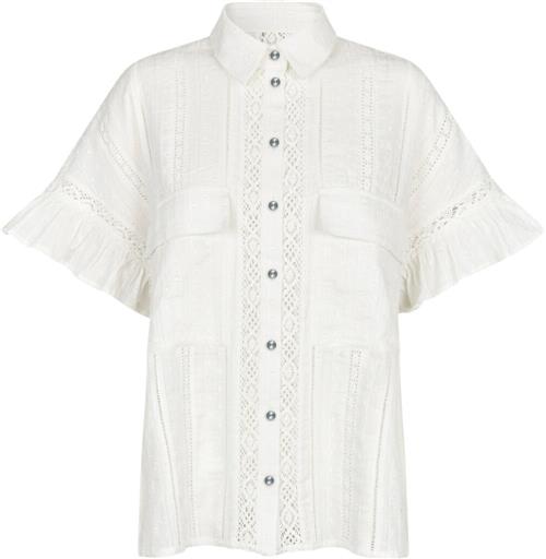 Se Cras Barberacras Shirt Kvinde White Kortærmede Skjorter Str 42 - hos Magasin ved Magasin