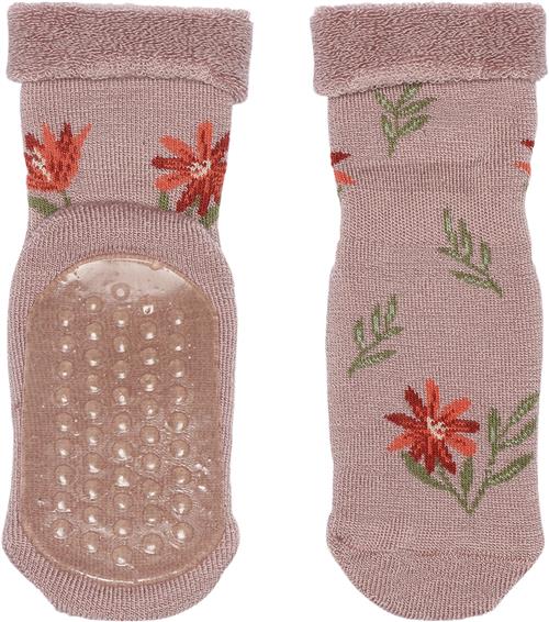 Se mpKids Jasmine Socks Anti-slip Str 19/21 - Wood Rose Strømper Uld hos Magasin ved Magasin