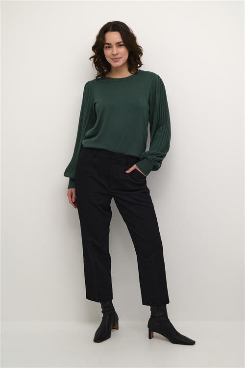 Se Kaffe Kalone Knit Pullover Kvinde Garden Topiary Langærmede Bluser Str S - hos Magasin ved Magasin