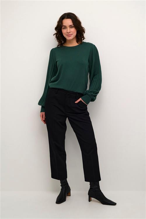 Se Kaffe Kalone Knit Pullover Kvinde Garden Topiary Langærmede Bluser Str XXL - hos Magasin ved Magasin