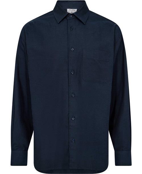 Filippa K Relaxed Cotton Shirt Mand Dawn Blue Langærmede Skjorter Str 54 - hos Magasin