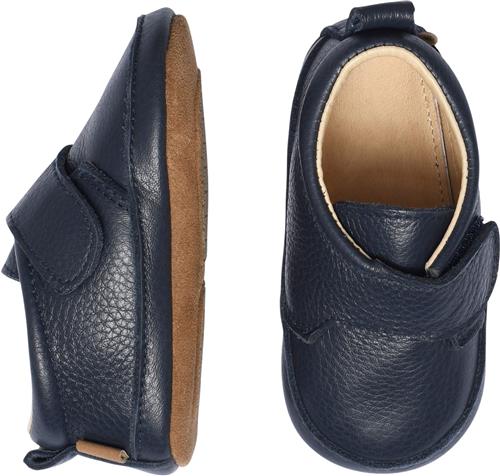 Se Melton Luxury Leather Slippers Velcro Marine Hjemmesko Str 24/25 - Læder hos Magasin ved Magasin