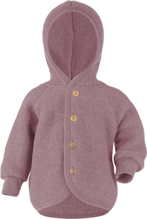 Se Engel Natur Hooded Jacket, With Wooden Buttons, IVN Best Str 50-56 - Rosentræ Bluser & Cardigans I Uld hos Magasin ved Magasin