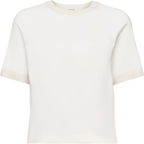 Esprit ss Raglan Sweat Kvinde Off White 4 Kortærmet Strik Str L - hos Magasin